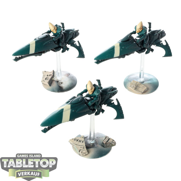 Aeldari - 3 x Windriders - teilweise bemalt