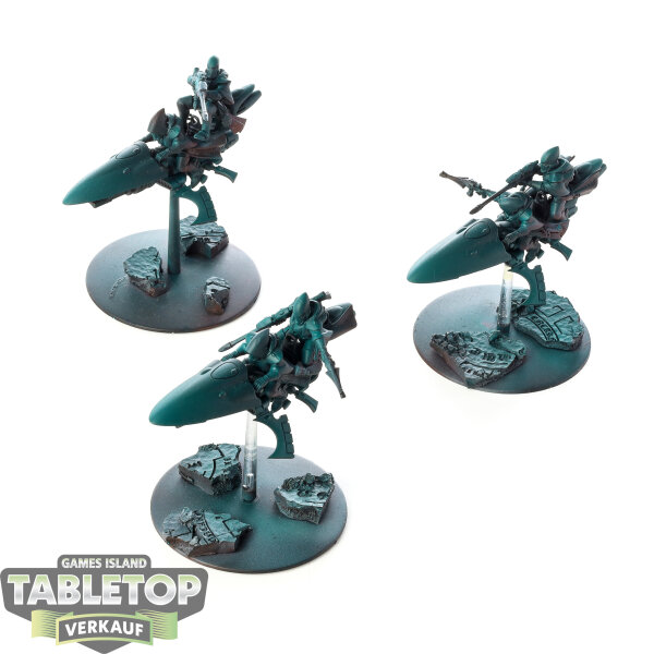 Aeldari - 3 x Shroud Runners - teilweise bemalt