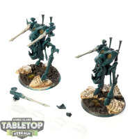 Aeldari - 2 x War Walkers - teilweise bemalt