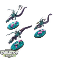 Idoneth Deepkin - 3 x Akhelian Ishlaen Guard - bemalt