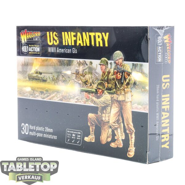 Bolt Action - 30x US Infantry Platoon - WWII American GIs - Originalverpackt / Neu