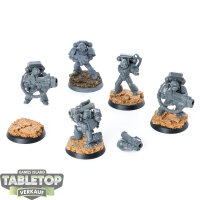 Space Marines - 5x Devastator Squad - teilweise bemalt