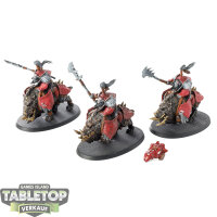 Orruk Warclans - 3 x Gore-gruntas - bemalt