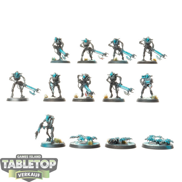 Necrons - 10x Necron Warriors - teilweise bemalt