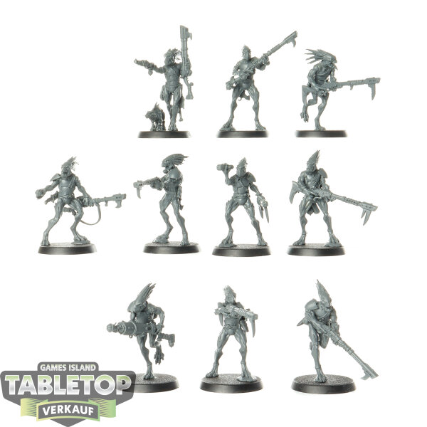 Tau Empire - 10x Kroot Carnivores - unbemalt