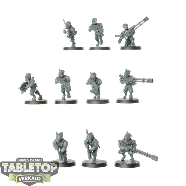 Tau Empire - 10x Pathfinder Team - unbemalt