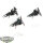 Drukhari - 3x Reavers - teilweise bemalt