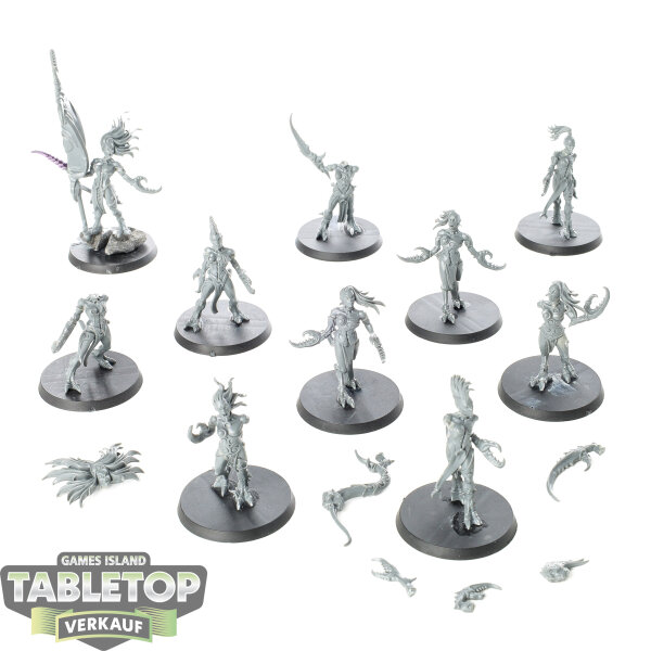Hedonites of Slaanesh - 10 Daemonettes of Slaanesh - unbemalt