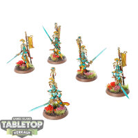 Lumineth Realm Lords - 5 Vanari Bladelords - bemalt