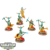 Lumineth Realm Lords - 5 Alarith Stoneguard - bemalt