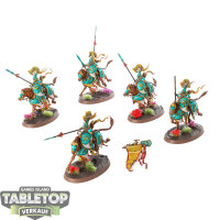 Lumineth Realm Lords - 5 Vanari Dawnriders - bemalt