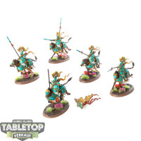 Lumineth Realm Lords - 5 Vanari Dawnriders - bemalt