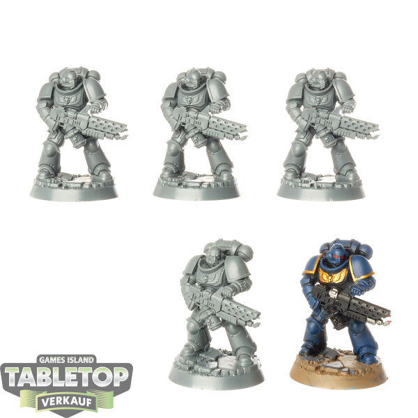 Space Marines - 5x Infernus Squad - teilweise bemalt