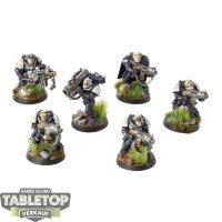 Space Marines - 6 x Scouts klassisch - bemalt