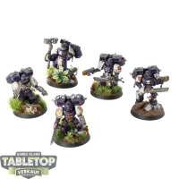 Blood Angels - 5 x Assault Marines - bemalt