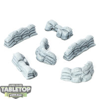 Gelände - TT Combat - Sandbags - teilweise bemalt