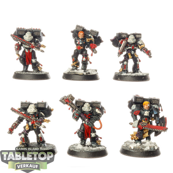 Blood Angels - 6x Death Company - klassisch - teilweise bemalt
