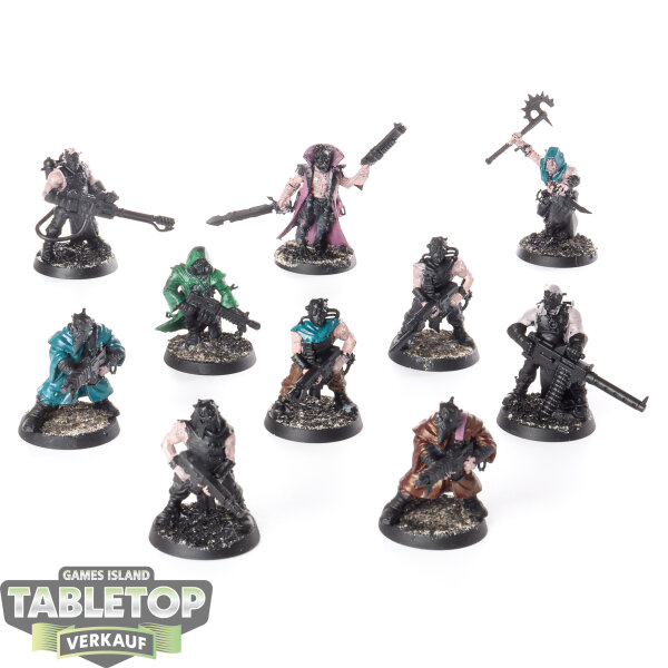 Chaos Space Marines - 10x Chaos Cultists klassisch - teilweise bemalt