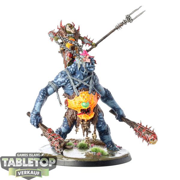 Orruk Warclans - Breaka-boss on Mirebrute Troggoth - bemalt