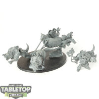 Space Wolves - Logan Grimnar on Stormrider - unbemalt