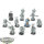 Space Wolves - 10x Wolf Guard - teilweise bemalt