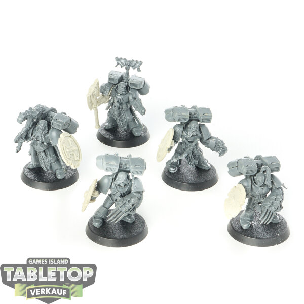 Space Wolves - 5x Vanguard Veteran Squad - unbemalt