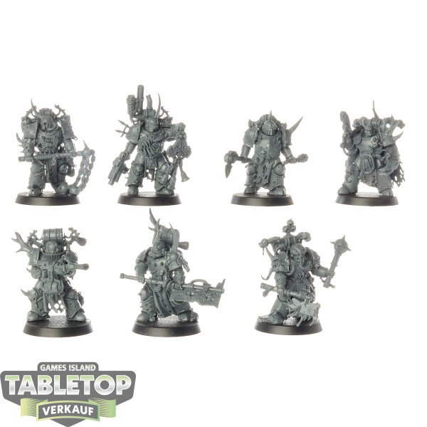 Death Guard - 7x Plague Marines - unbemalt