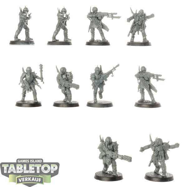 Chaos Space Marines - 10x Traitor Guardsmen Squad - unbemalt