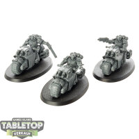 Space Marines - 3x Outriders - unbemalt