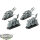 Dark Angels - 4x Ravenwing Bike Squadron - unbemalt