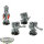Dark Angels - 4x Company Veterans - teilweise bemalt