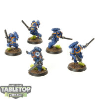 Space Marines - 5x Assault Intercessor Squad - bemalt