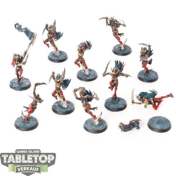 Daughters of Khaine - 10x Witch Aelves - bemalt