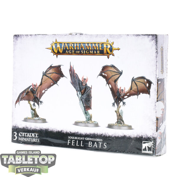 Soulblight Gravelords - 3 Fell Bats - Originalverpackt / Neu