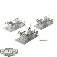 Tomb Kings of Khemri - 3x Skeleton Chariots - unbemalt