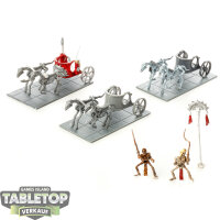 Tomb Kings of Khemri - 3x Skeleton Chariots - teilweise...