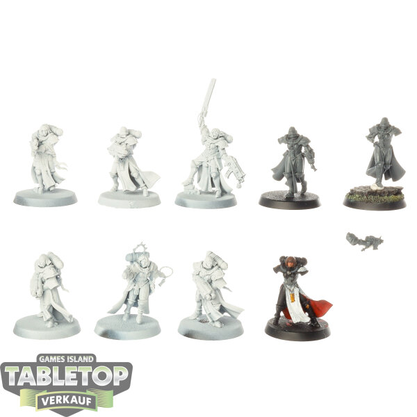 Adepta Sororitas - 9x Adepta Sororitas Battle Sisters Squad - grundiert