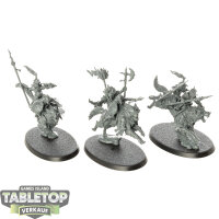Gloomspite Gitz - 3x Snarlpack Cavalry - unbemalt