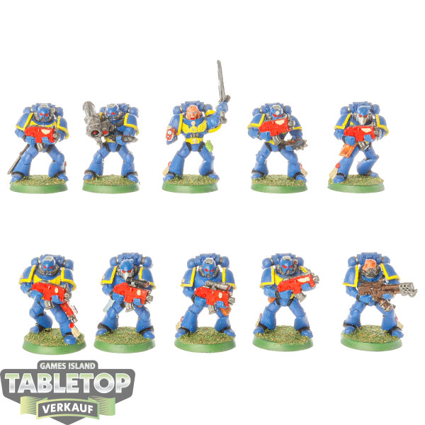 Space Marines - 10x Tactical Squad klassisch - bemalt