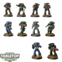 Dark Angels - 10x Intercessor Squad - teilweise bemalt
