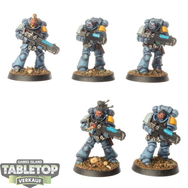 Dark Angels - 5x Hellblaster Squad - teilweise bemalt
