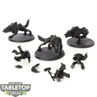 Space Wolves - 3x Thunderwolf Cavalry - grundiert