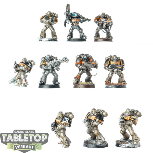 Space Marines - 10x Tactical Marines klassisch - bemalt