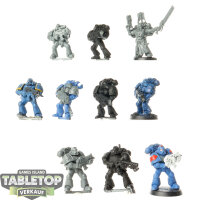 Dark Angels - 10x Tactical Marines klassisch - teilweise...