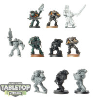 Dark Angels - 10x Tactical Marines klassisch - teilweise...