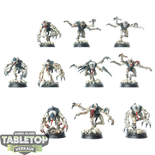 Tyraniden - 10x Genestealers klassisch - bemalt