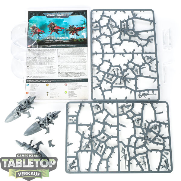 Aeldari - 3 Shroud Runners - teilweise gebaut