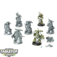 Death Guard - 7x Plague Marines - teilweise bemalt