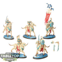 Ossiarch Bonereapers - 5x Kavalos Deathriders - unbemalt