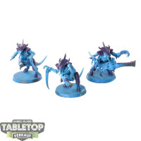 Tyraniden - 3x Tyranid Warriors - teilweise bemalt
